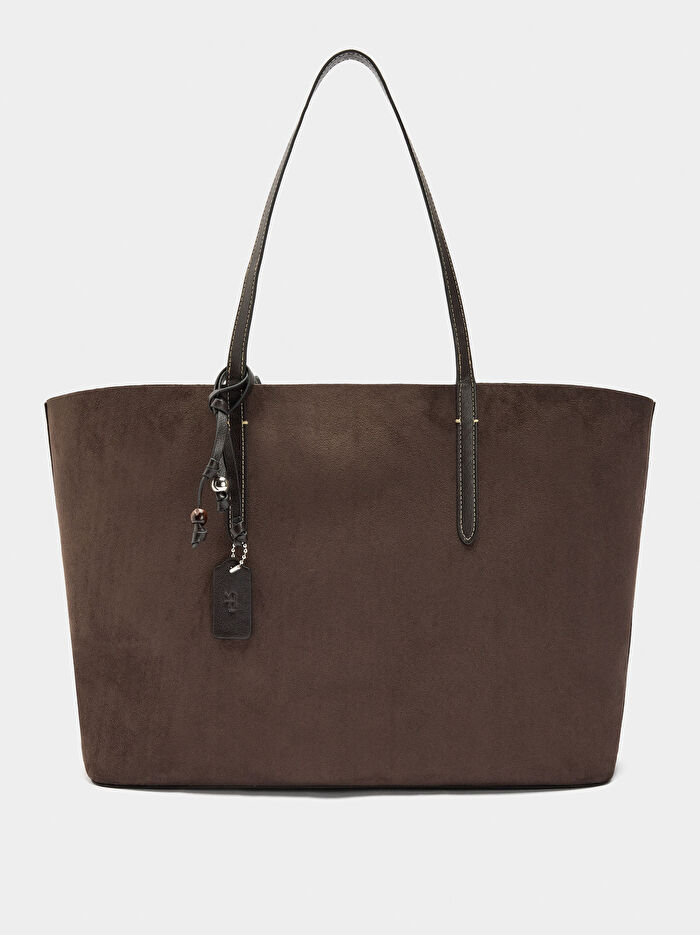 Çift Taraflı Kullanılabilir Shopper Çanta L