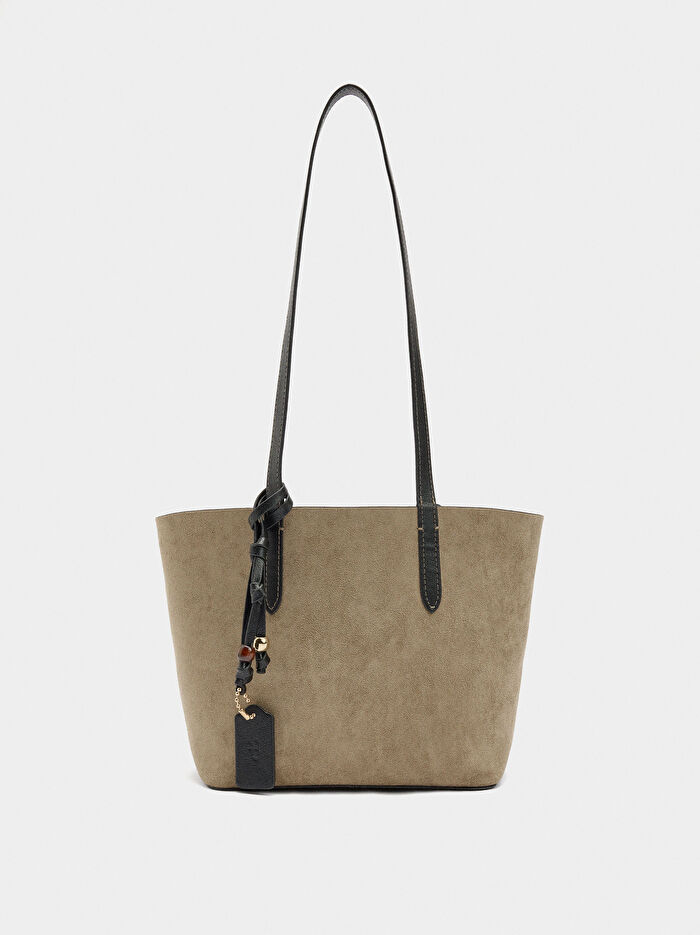 İçi Çıkarılabilir Çift Taraflı Shopper Çanta