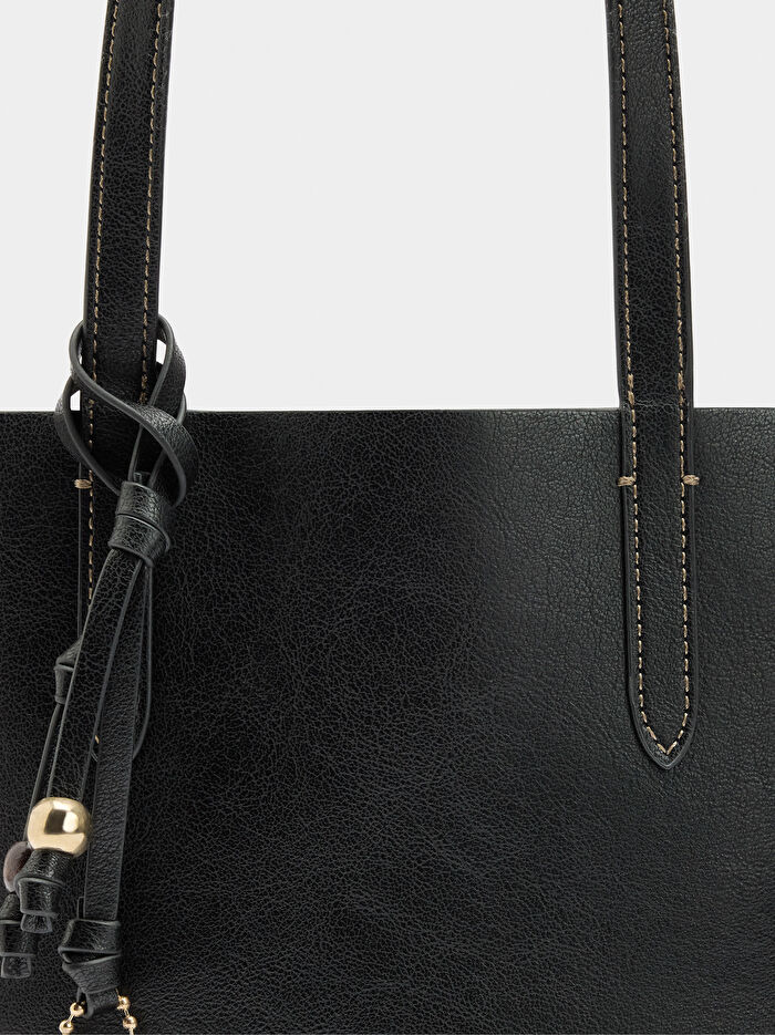 İçi Çıkarılabilir Çift Taraflı Shopper Çanta