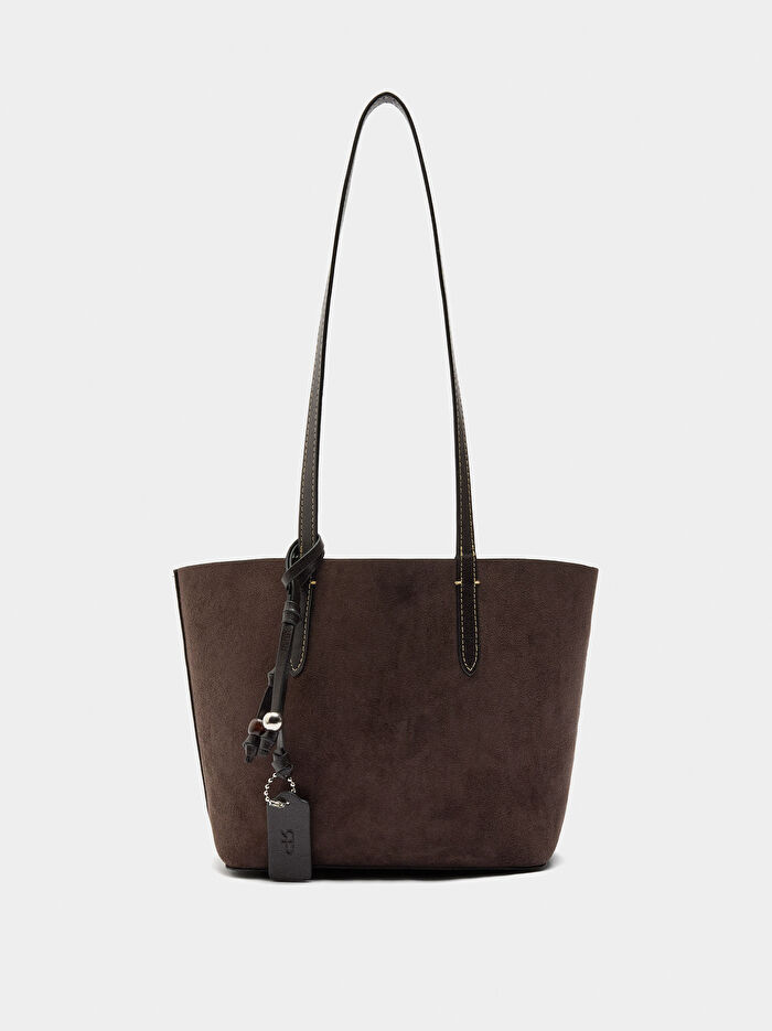 İçi Çıkarılabilir Çift Taraflı Shopper Çanta