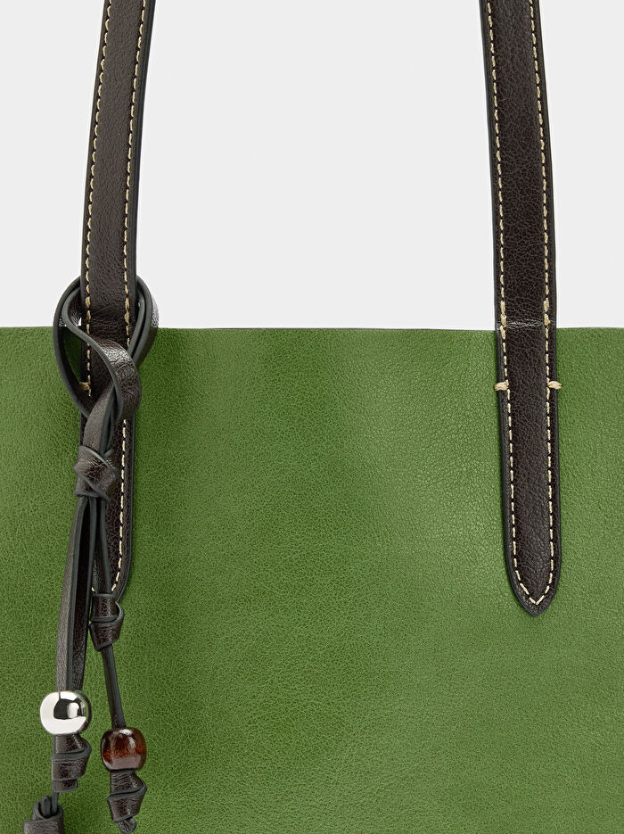 İçi Çıkarılabilir Çift Taraflı Shopper Çanta