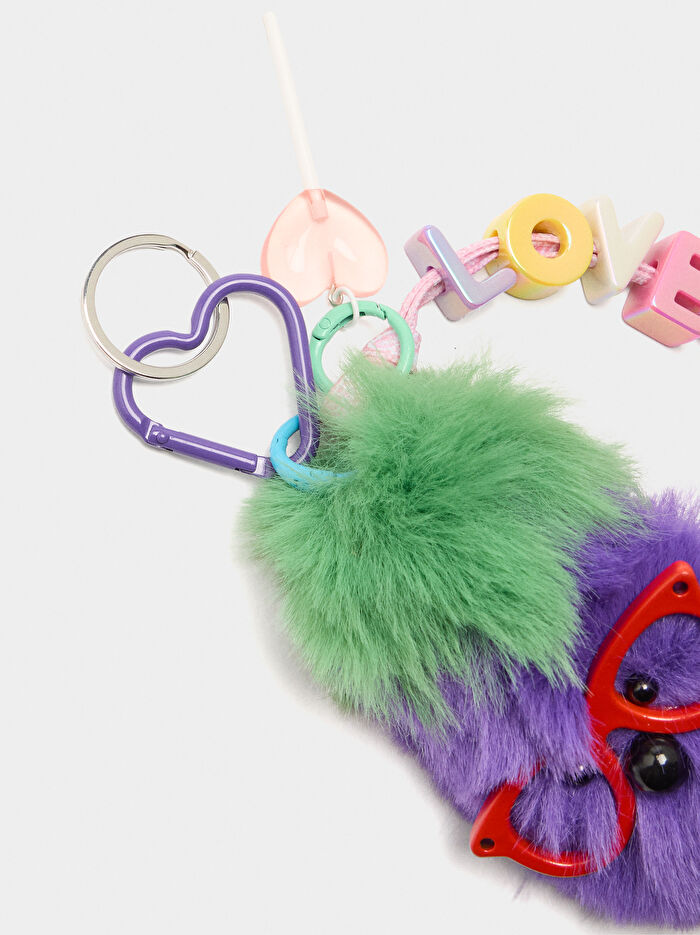 Ponpon Love Charm Anahtarlık