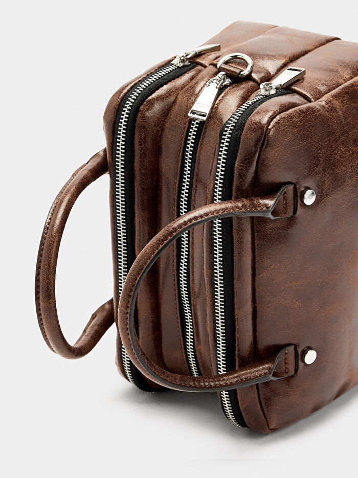 Çatlak Efektli Bowling Çantası