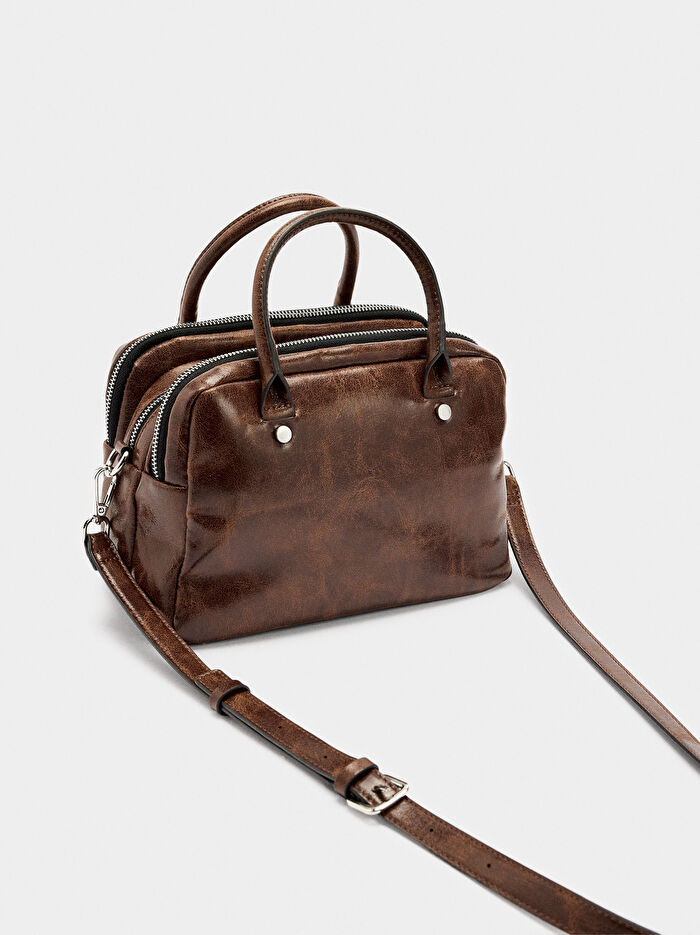 Çatlak Efektli Bowling Çantası