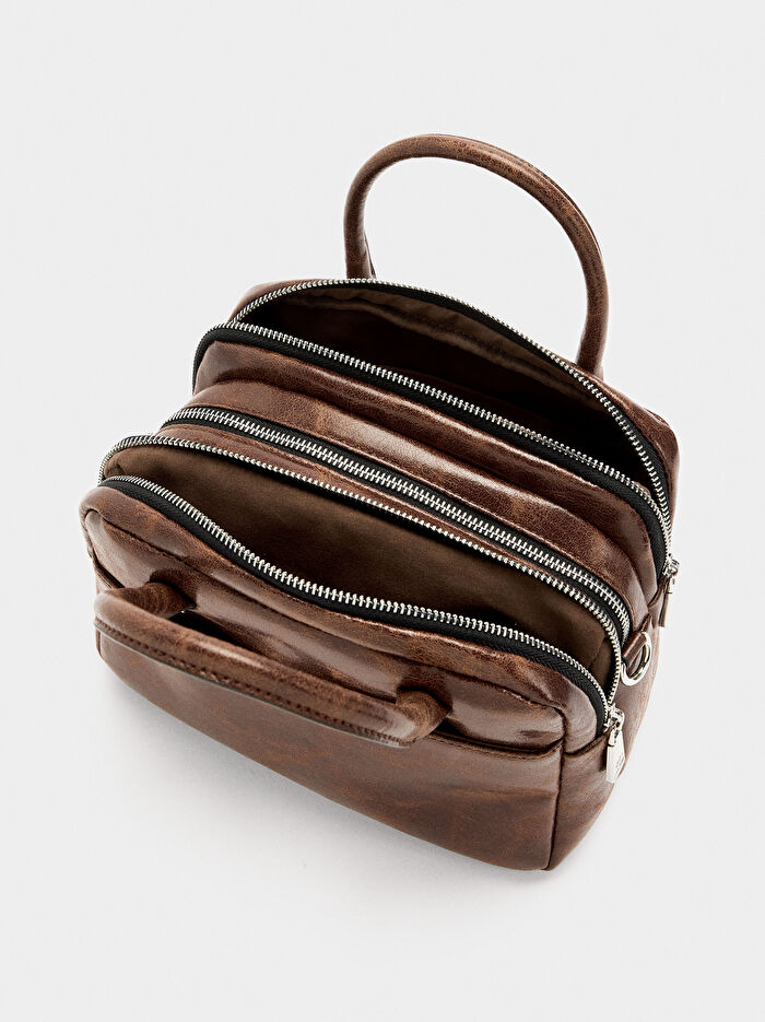 Çatlak Efektli Bowling Çantası