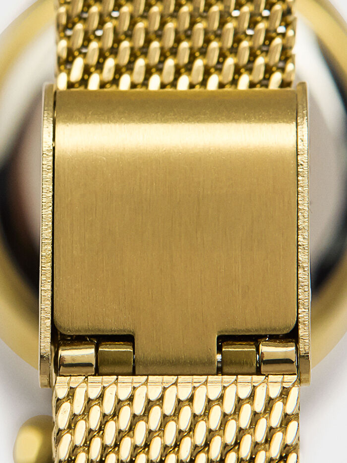 Paslanmaz Çelik Kordonlu Oval Saat