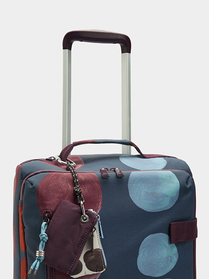 Desenli Teknik Kumaş Seyahat Valizi