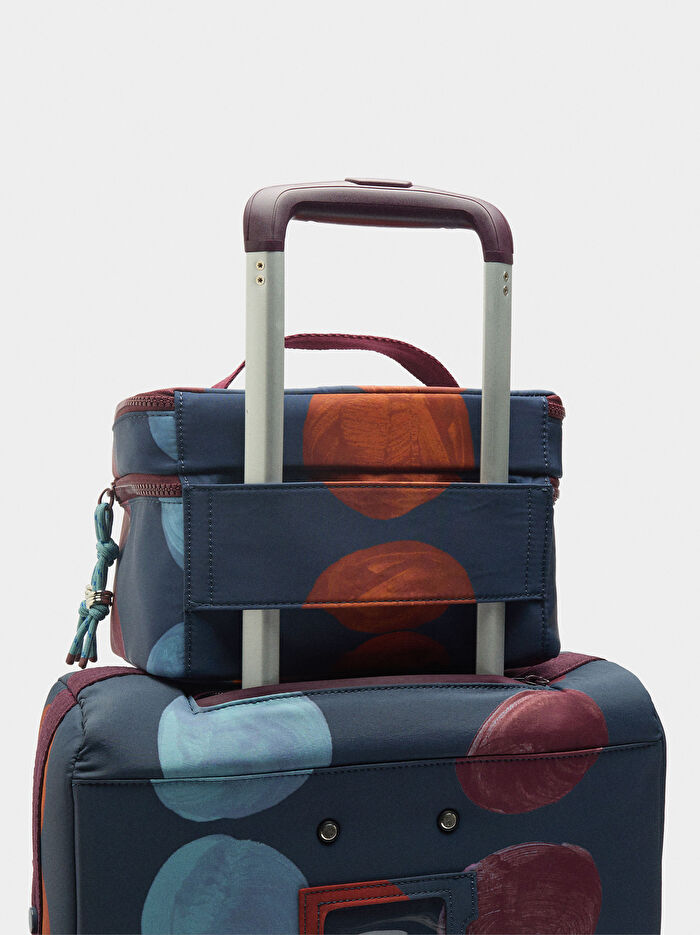 Desenli Teknik Kumaş Seyahat Valizi