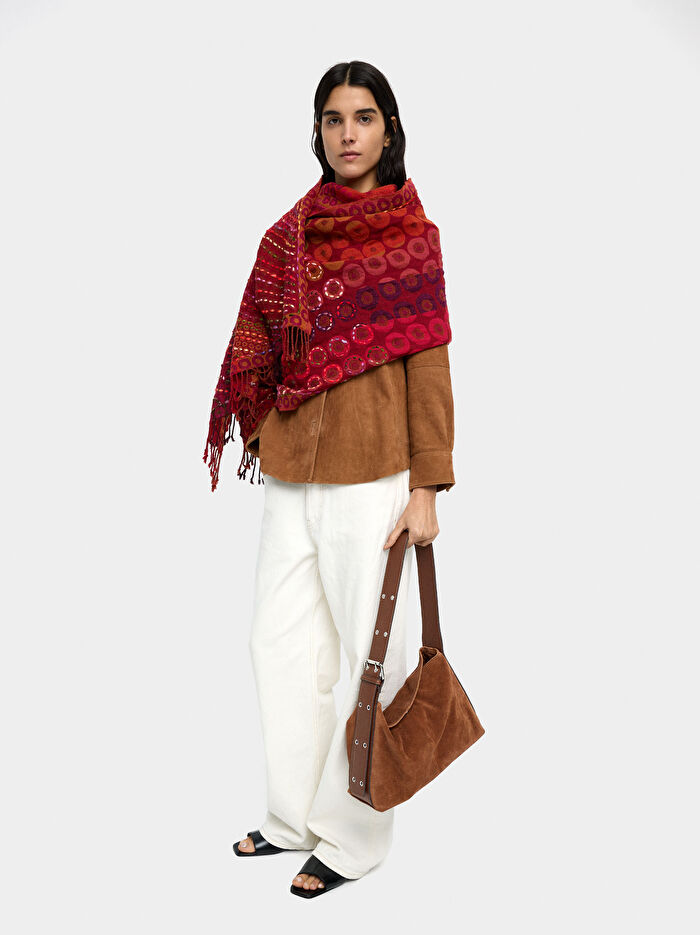 Süet Deri Omuz Çantası M