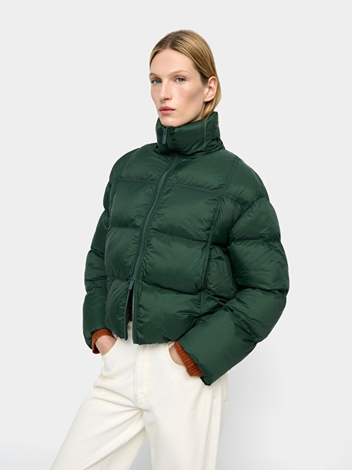 Çıkarılabilir Kapüşonlu Kapitone Mont