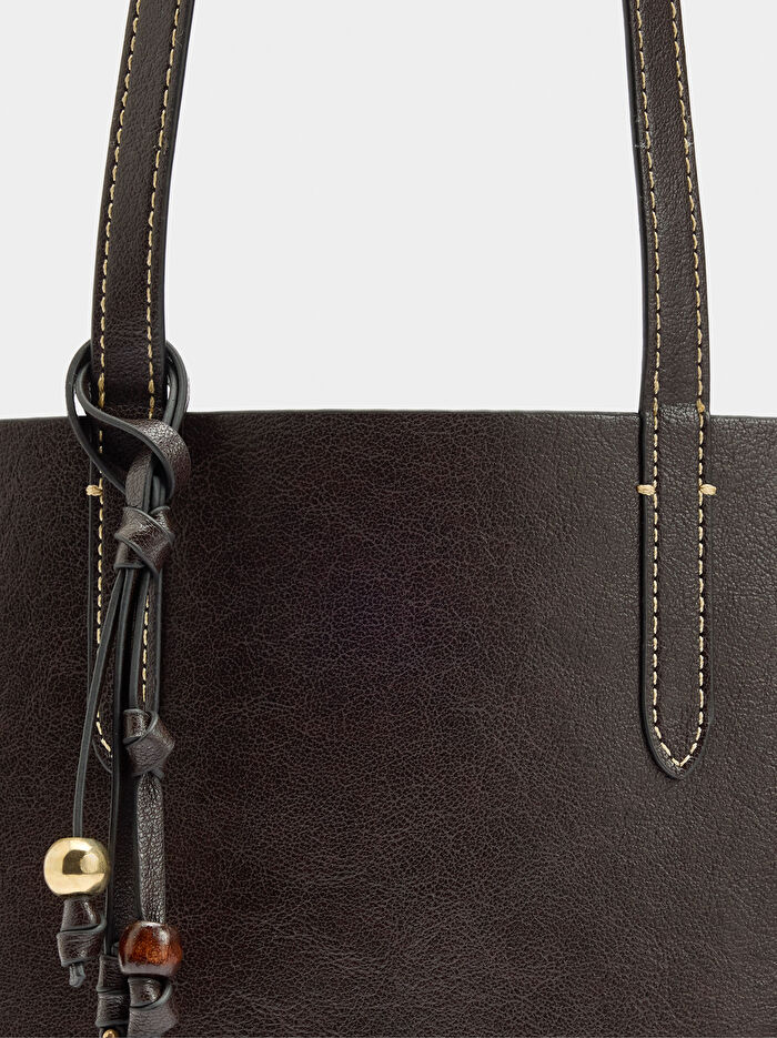 İçi Çıkarılabilir Çift Taraflı Shopper Çanta M