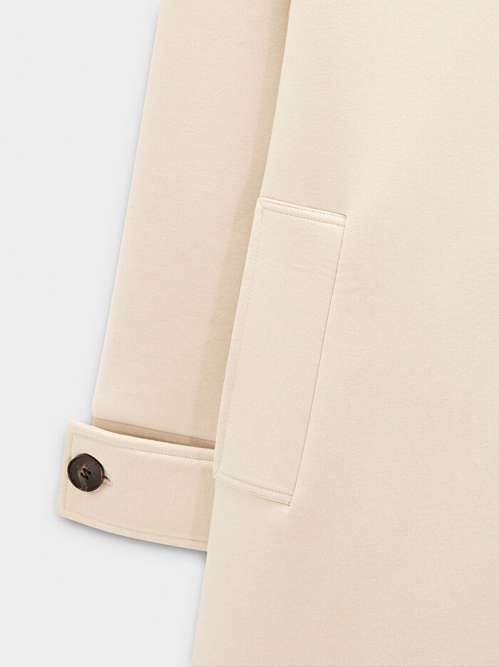 Yumuşak Dokulu ve Astarlı Trençkot