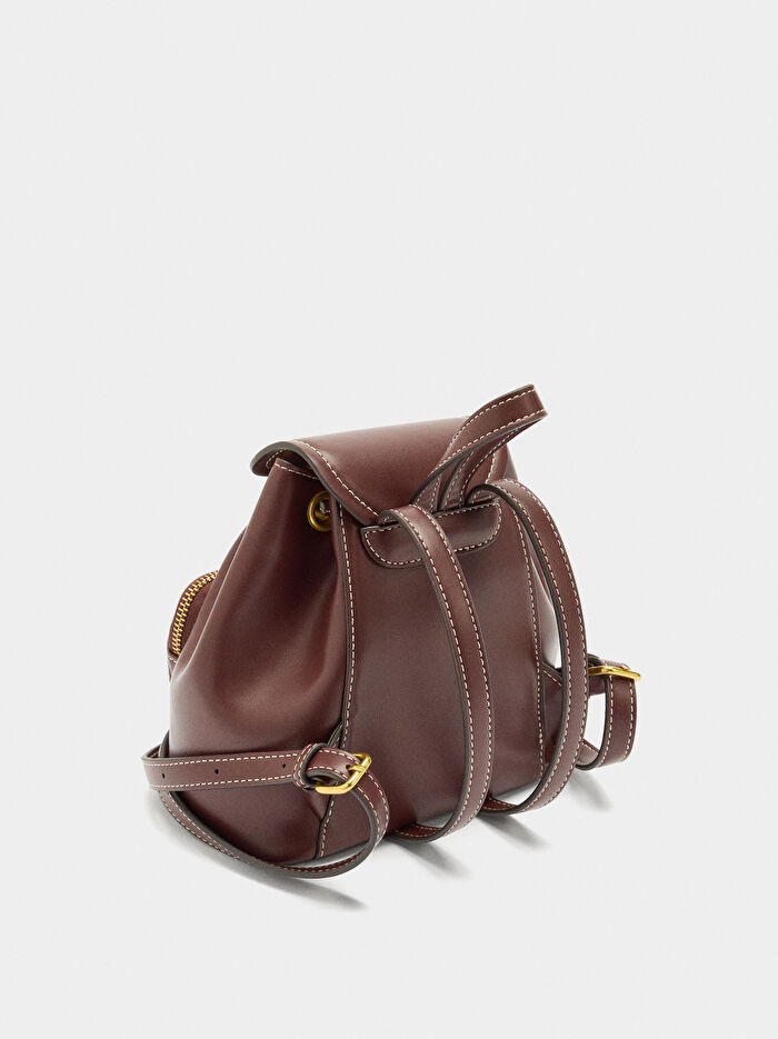 Charmlı Mini Sırt Çantası