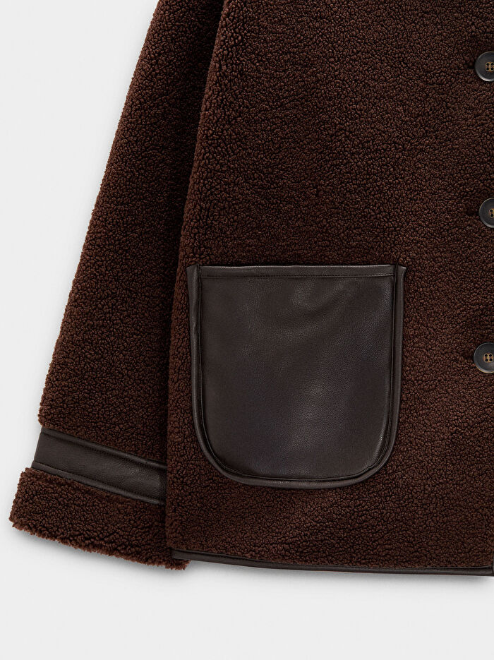 Sherpa Efektli ve Dokulu Ceket