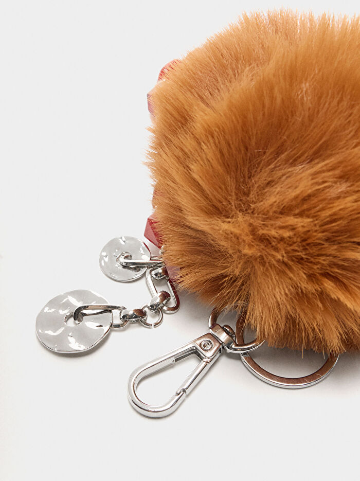 Boncuklu Ponpon Charm Anahtarlık