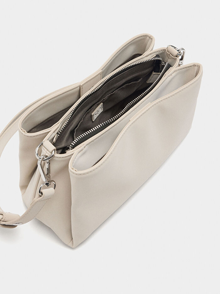 Kadife Dokulu Omuz Çantası