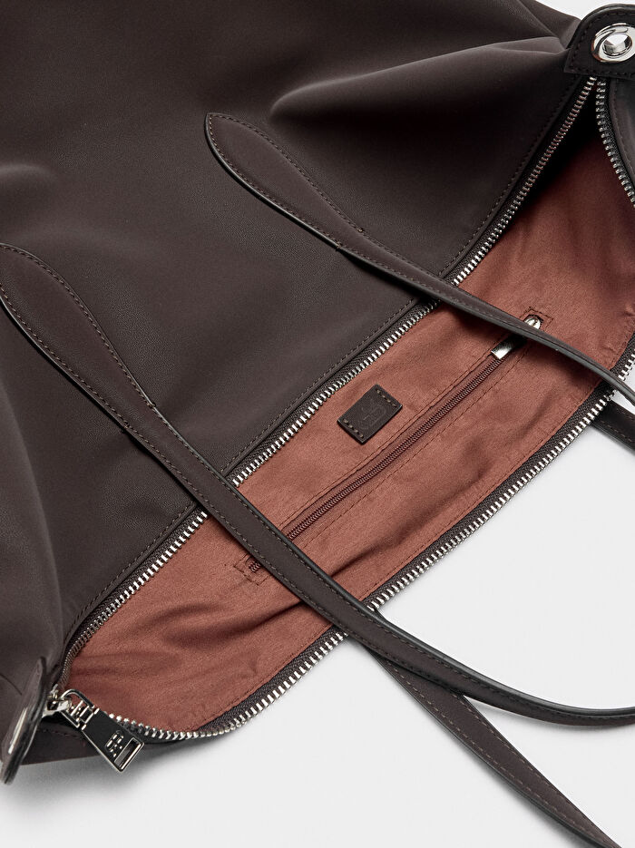 Yumuşak Dokulu Charmlı Shopper Çanta