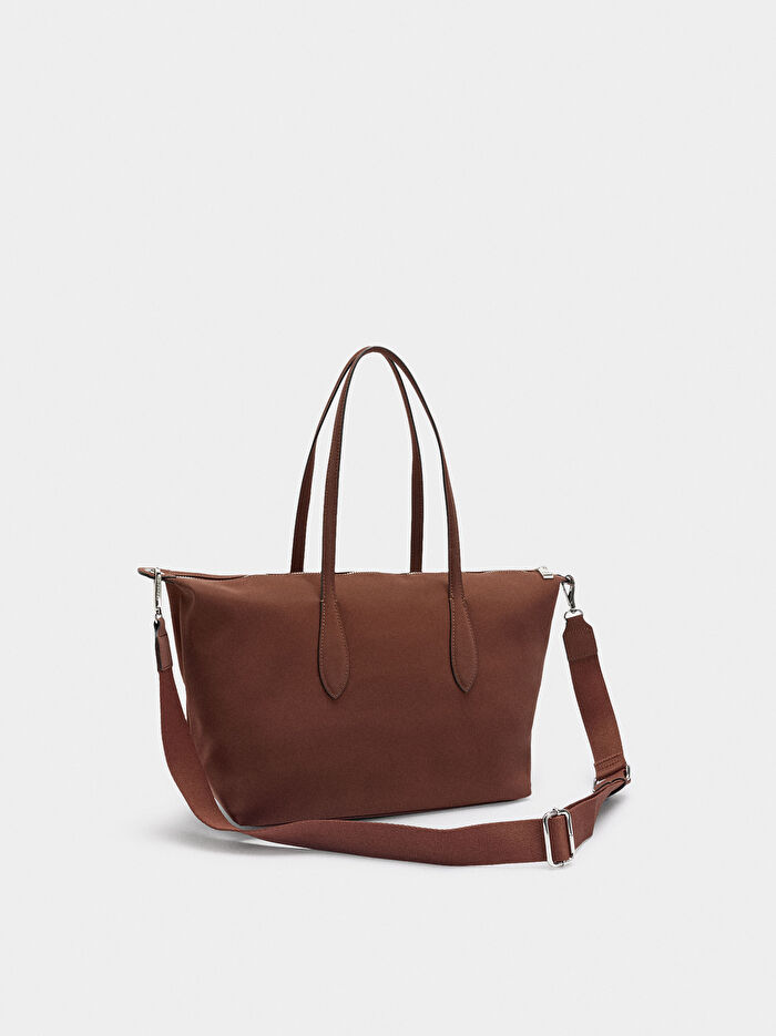 Yumuşak Dokulu Charmlı Shopper Çanta