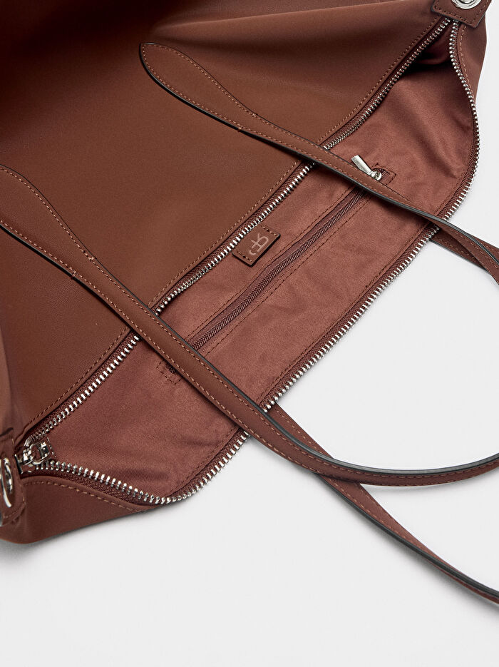 Yumuşak Dokulu Charmlı Shopper Çanta