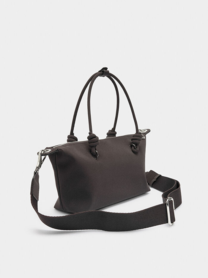 Yumuşak Dokulu Charmlı Tote Çanta