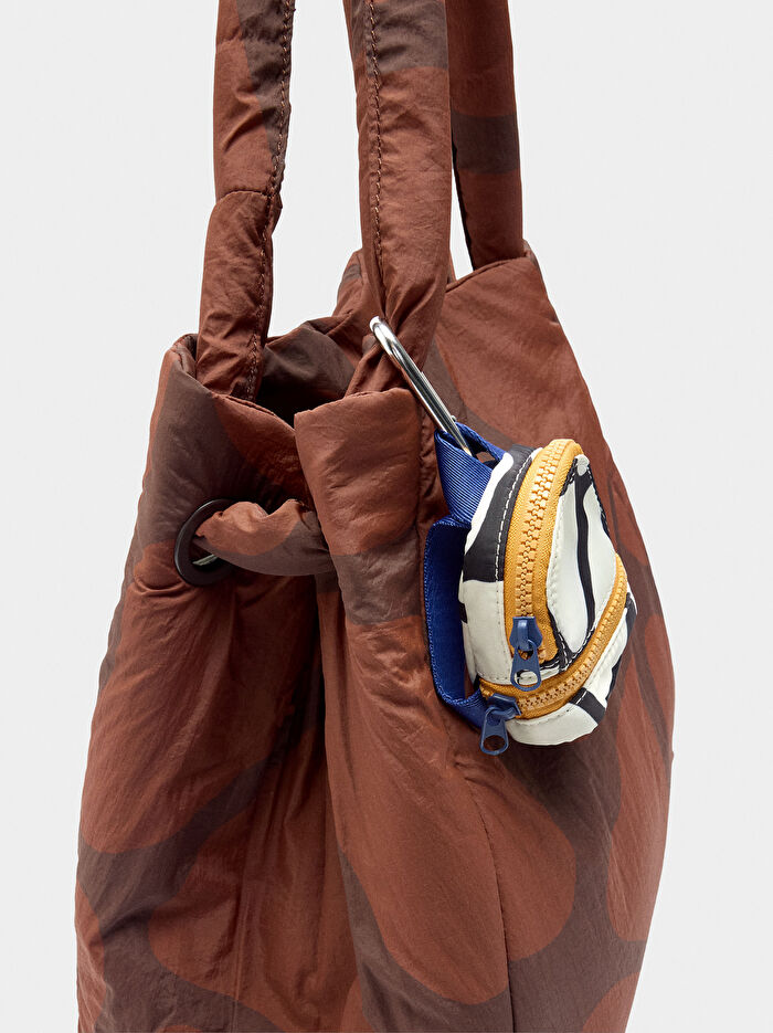 Charmlı Desenli Shopper Çanta