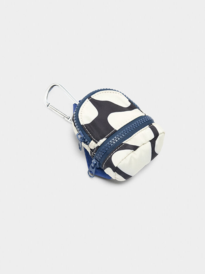 Desenli Teknik Kumaş Omuz Çantası