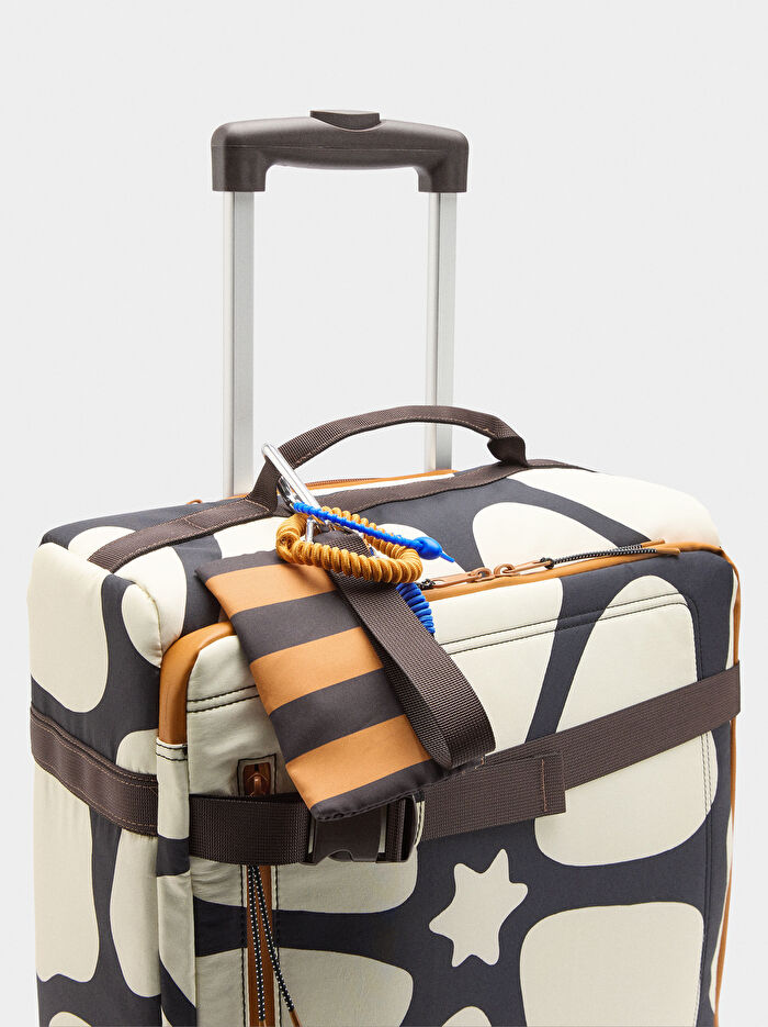 Desenli Teknik Kumaş Seyahat Valizi