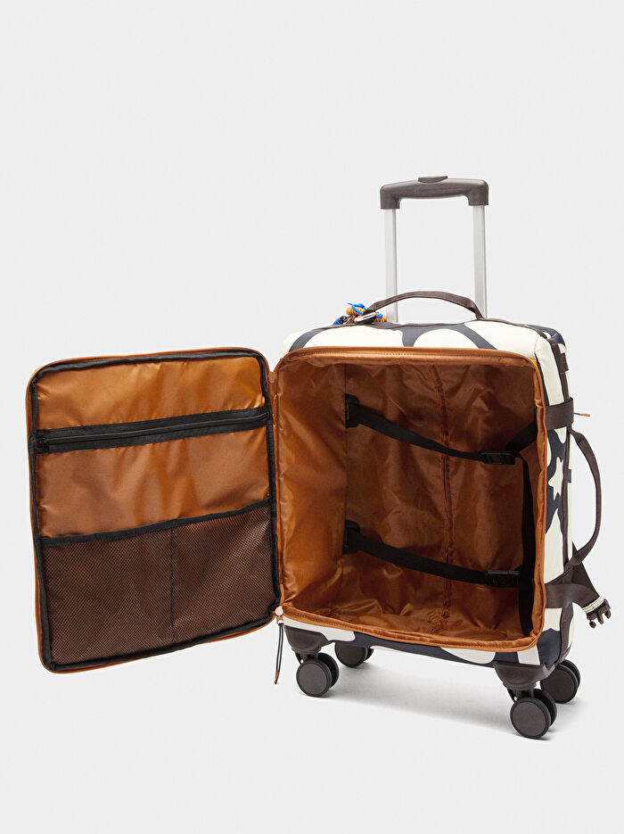 Desenli Teknik Kumaş Seyahat Valizi