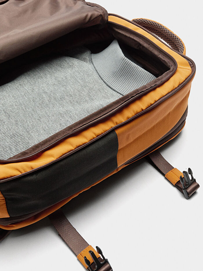 Teknik Kumaş Kabin Boy Sırt Çantası