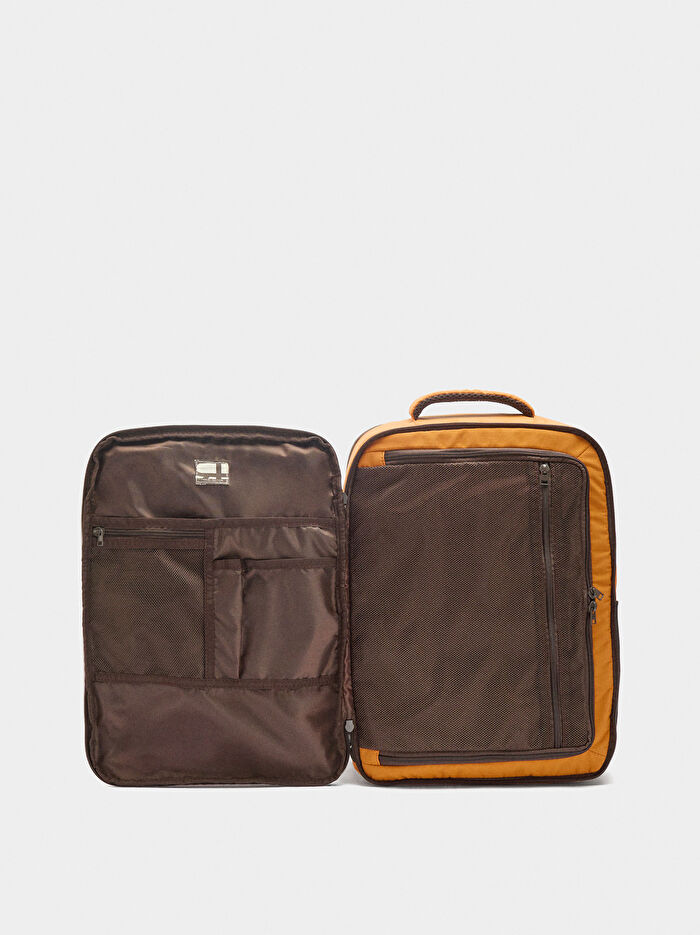 Teknik Kumaş Kabin Boy Sırt Çantası