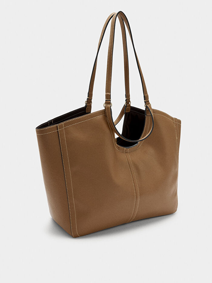 Düz Shopper Çanta