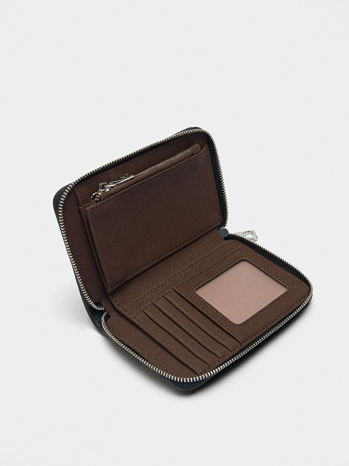 Çizgili Örme Cüzdan S