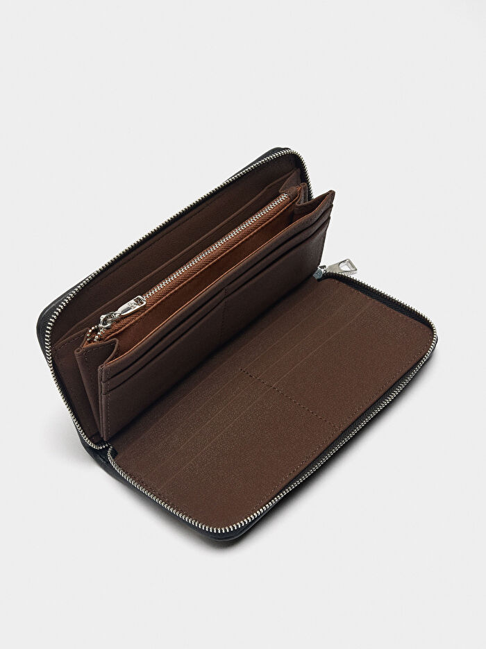 Çizgili Örme Cüzdan L