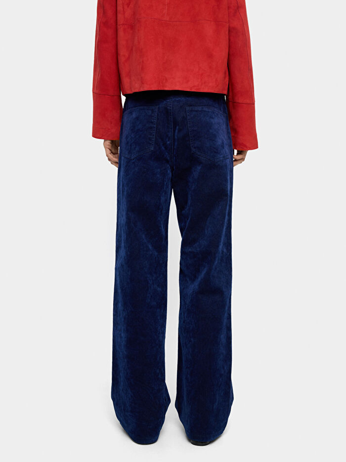 Kadife Efektli Kot Pantolon