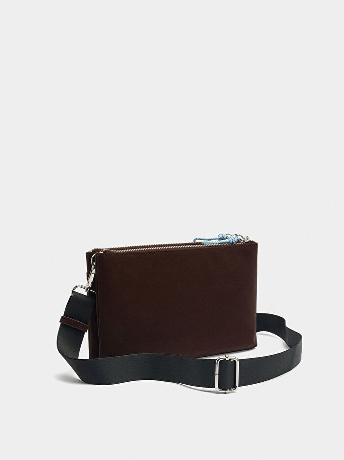 Çift Kat Yumuşak Dokulu Çapraz Askılı Çanta