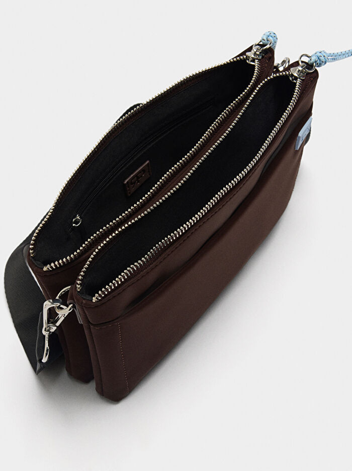 Çift Kat Yumuşak Dokulu Çapraz Askılı Çanta