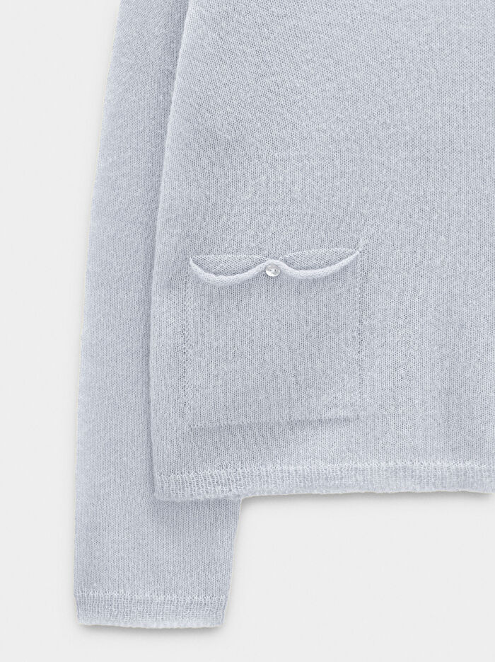 Cepli Yün Karışımlı Kazak