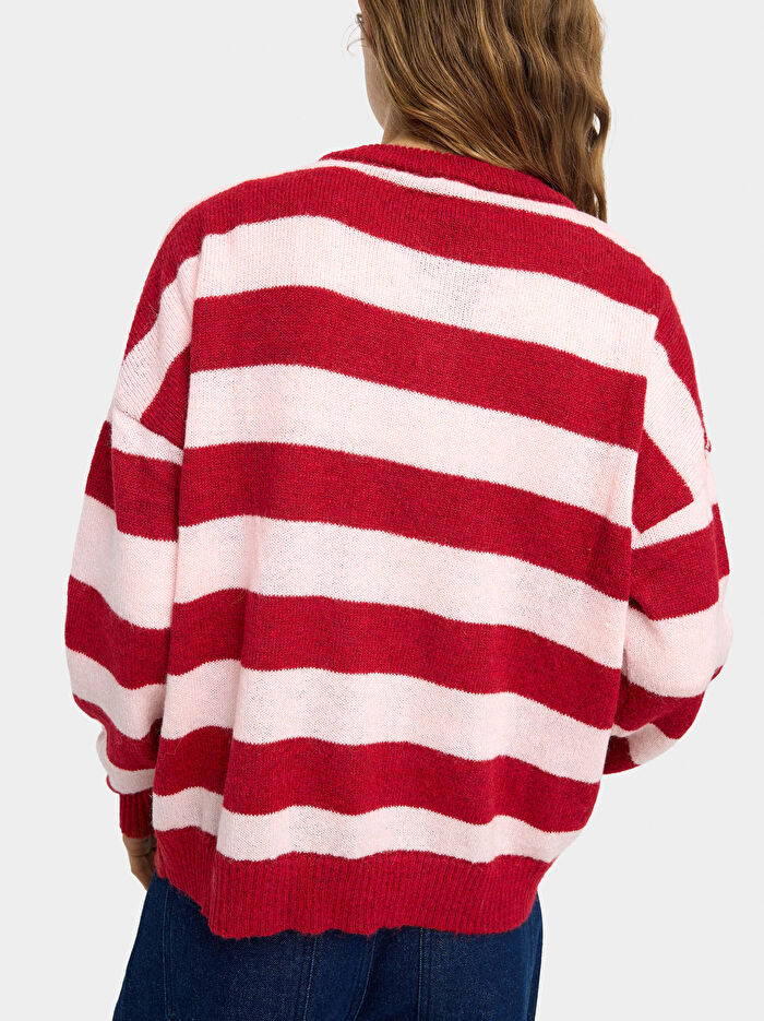 Çizgili Örme Kazak