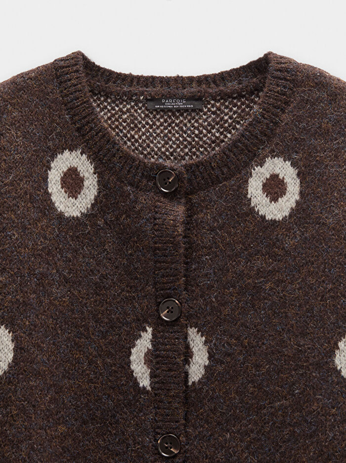 Jakarlı Puantiyeli Yelek