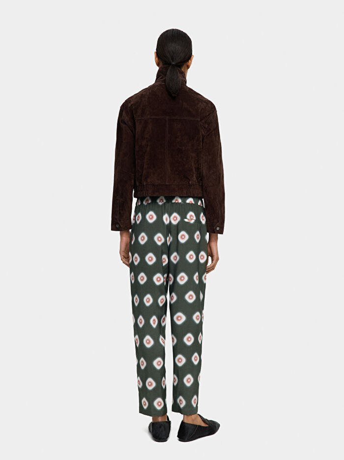 Desenli Bol Kesim Pantolon