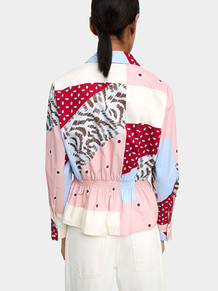 %100 Pamuk Desenli Gömlek