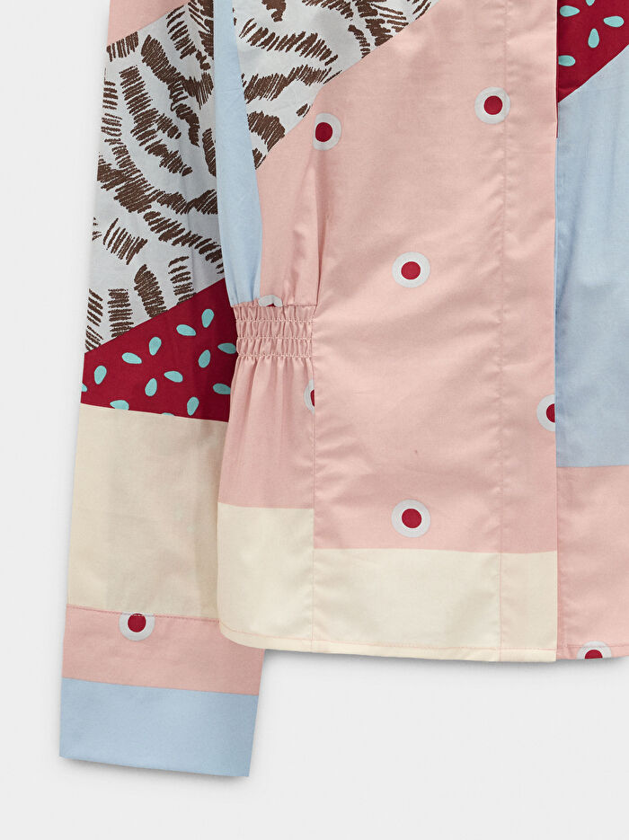 %100 Pamuk Desenli Gömlek