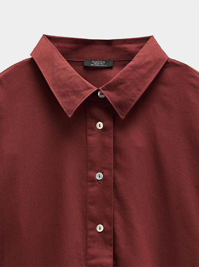 %100 Pamuklu Uzun Kollu Gömlek