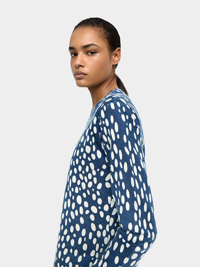 Desenli Örgü Kazak