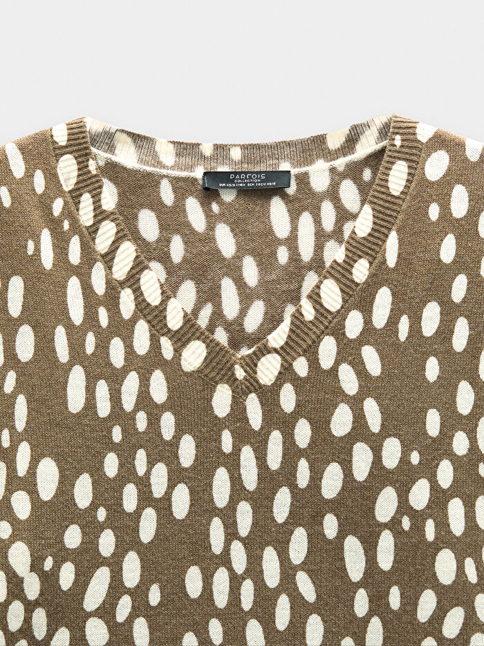 Desenli Örgü Kazak