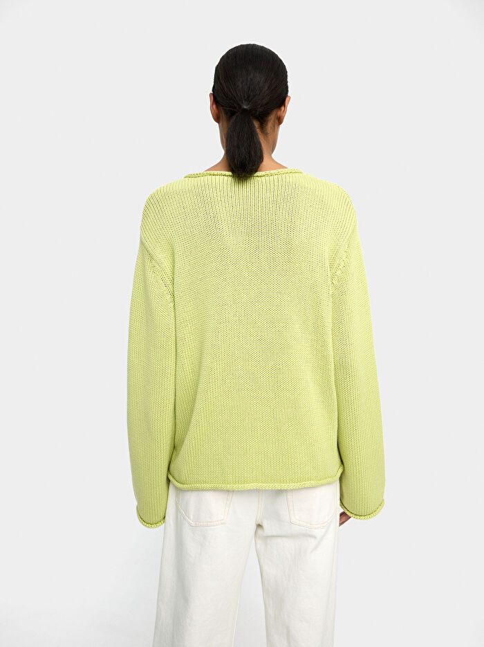 %100 Pamuklu Örme Kazak