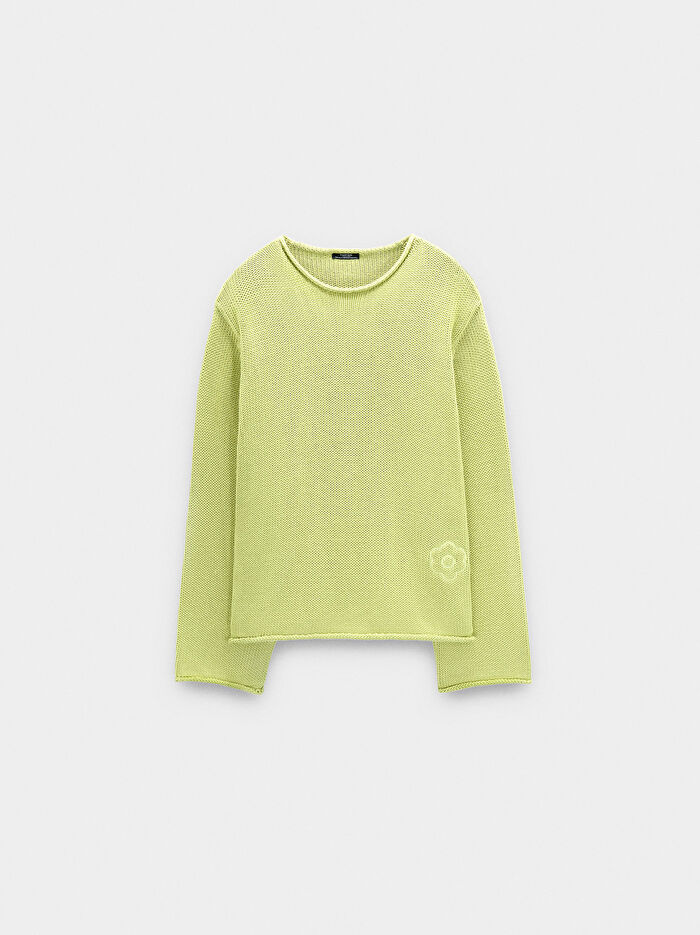 %100 Pamuklu Örme Kazak