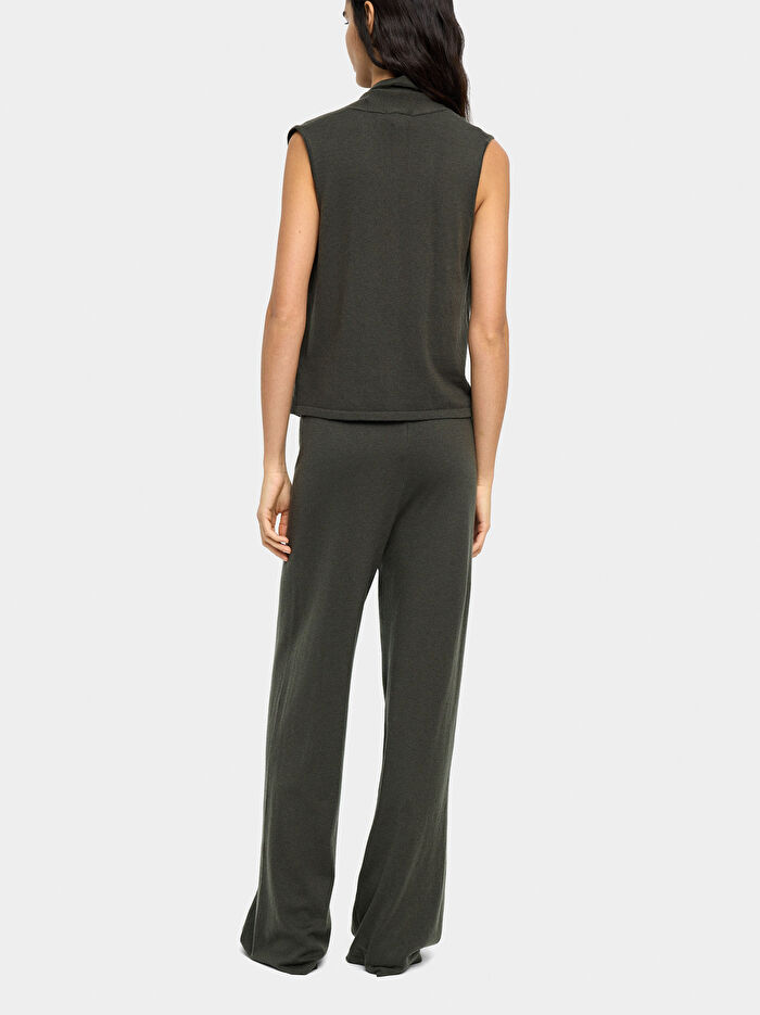 Yün Karışımlı Örme Pantolon