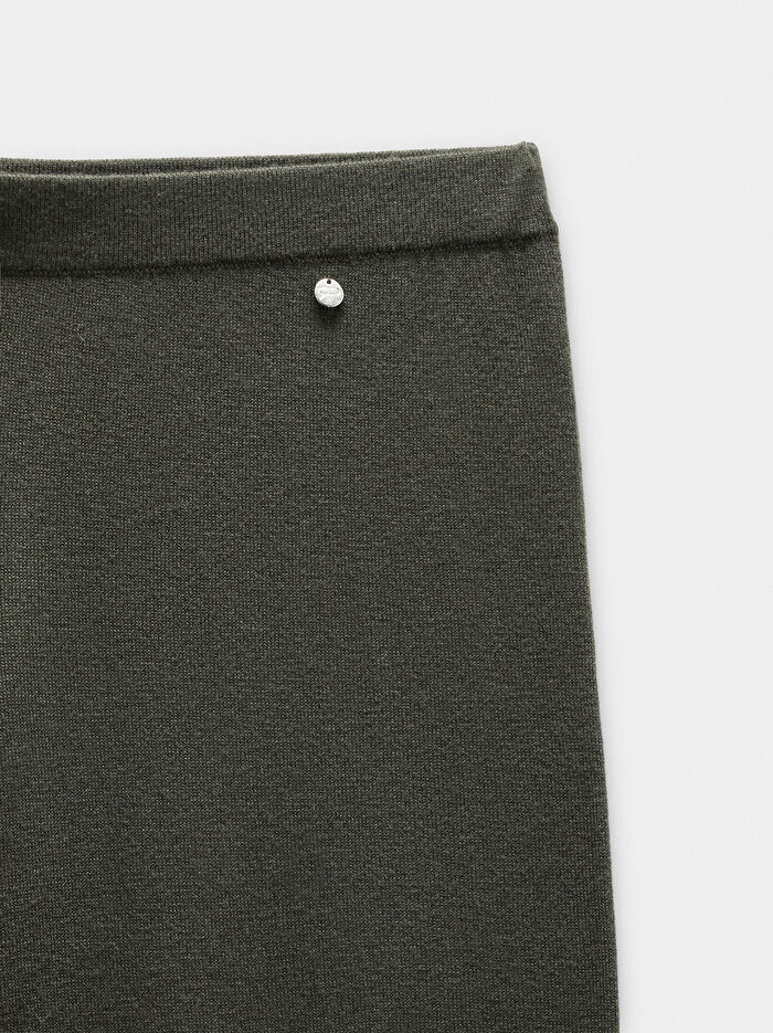 Yün Karışımlı Örme Pantolon