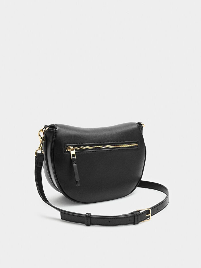 Kapaklı Oval Çapraz Çanta